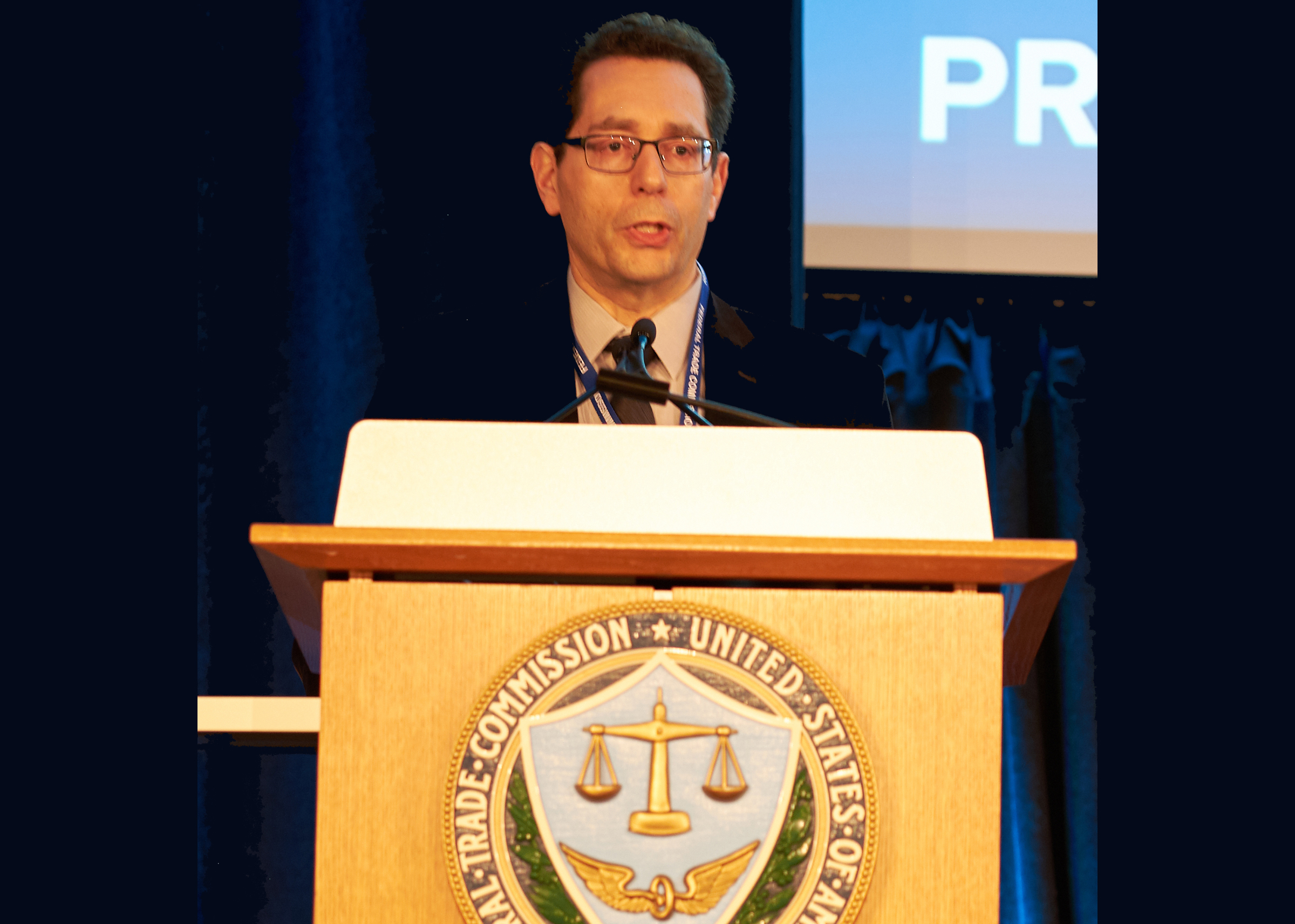 Man at a podium