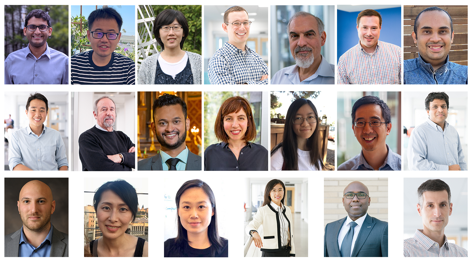 collage of researchers who received seed funding (in order of names listed in story)