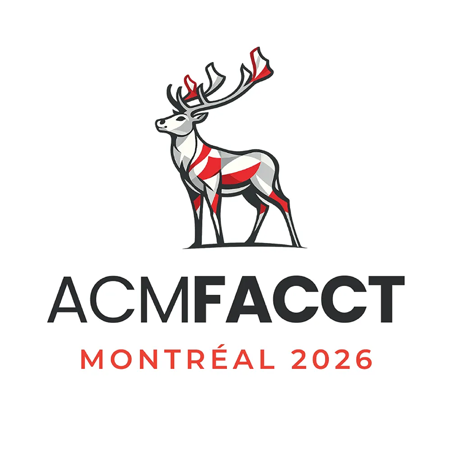 decorative image featuring the ACM FAccT logo